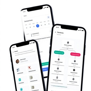 Application de gestion RH avec gestion des présences, des absences, du salaire, des dossiers des employés, du recrutement, des performances et de la communication d'équipe pour Mac et Internet Stock - Product Image 1