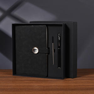 Exquisite 3-in-1 Luxury Corporate Gift Set Buckle Loose-Leaf <strong>Book</strong> Signature Pen USB Flash Drive-for <strong>Fathers</strong> Day Graduation - Product Image 4