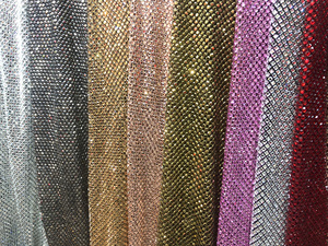 Última tela de malla con cuentas de diamantes de imitación de oro - Product Image 6