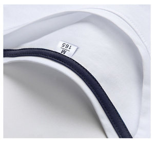 Maglietta <span class=keywords><strong>Slim</strong></span> <span class=keywords><strong>Fit</strong></span> logo personalizzato 95% cotone 5% Spandex maglietta <span class=keywords><strong>bianca</strong></span> per gli uomini - Product Image 2