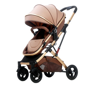 Luxe <span class=keywords><strong>3</strong></span> en <span class=keywords><strong>1</strong></span> bébé siège <span class=keywords><strong>auto</strong></span> poussette ensemble pliable coton poussette landau pour voyage pour nouveau-nés et tout-petits - Product Image 1