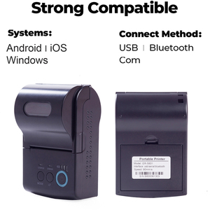 Impresora inalámbrica de recibos, dispositivo de impresión ligero con Bluetooth, gran capacidad <span class=keywords><strong>media</strong></span> - Product Image 3