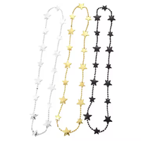 Collier de perles vintage en plastique du Nouvel An décoration de collier de fête de vacances vente en gros