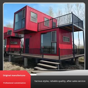 Casa Modulare a Due Piani in Container per Negozio, Sala Espositiva, Bar Pop-up, Piccola Casa Prefabbricata - Product Image 2