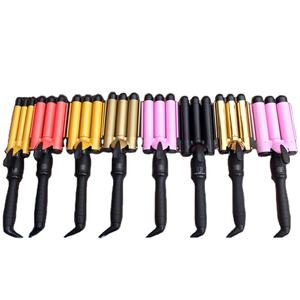 Funko — fer à friser en céramique à Triple boucles, Machine de beauté et de soins personnels, pour onduler les cheveux, nouveau Design magique, Lcd, 100 - Product Image 3