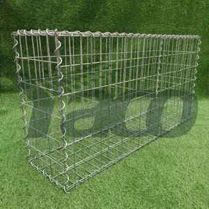 black powder coated Welded Gabion for Landscape Construction and Retaining Walls