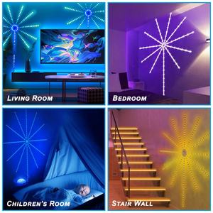 Tira de Luces LED RGB Inteligentes de 5V 5050 RGBIC con Cambio de Color, Modo de Sincronización Musical, Control por Aplicación Bluetooth desde el Teléfono, USB, Efecto de Fuegos Artificiales - Product Image 4