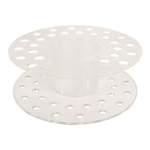 360 xoay vòng tròn Acrylic Thuốc thử Kool giá 28 nơi ống tiêm thủy tinh lưu trữ Ống nghiệm chủ băng chuyền cho nguồn cung cấp phòng thí nghiệm - Product Image 3