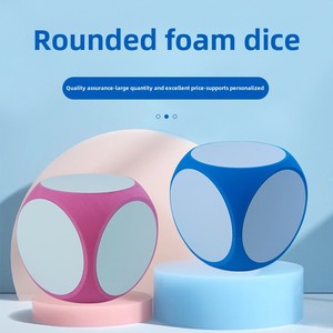 Grand cube effaçable en plastique EVA blanc à 6 faces pour jeu amusant début de classe alphabétisation interactive anglais aides pédagogiques pour - Product Image 5