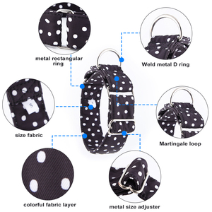 <span class=keywords><strong>Martingale</strong></span> de 1.5 à 2.0 pouces de large personnalisée en gros collier de chien de compagnie équipement de marche d'entraînement durable motif coloré simple classique - Product Image 2