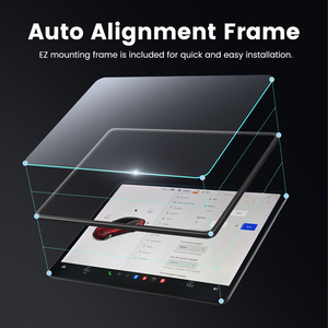 واقي شاشة زجاجي مقوى مخصص مضاد للوهج ومقاوم للأوساخ وبصمات الأصابع بدرجة صلابة 9H عالي الوضوح لشاشة ملاحة سيارة تسلا موديل 3 - Product Image 2