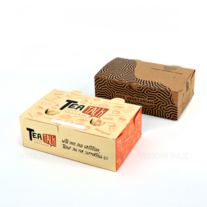 Venta al por mayor de papel de cartón de protección del medio ambiente personalizado embalaje de alimentos pollo frito patatas fritas hamburguesa caja a prueba de aceite - Product Image 3