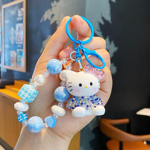 Cadena para Teléfono Multifuncional con Cuentas de <span class=keywords><strong>Hello</strong></span> Kitty, Colgante para Llaves de Coche, Llavero con Corazón para Niñas - Product Image 4