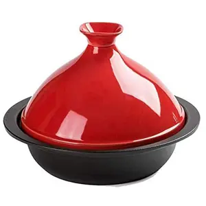 Nonstick Cookware Sets Moroccan Cooking Cast iron Tajine With Ceramic Dome