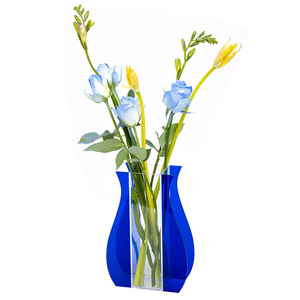 INS <span class=keywords><strong>Vase</strong></span> en acrylique Transparent <span class=keywords><strong>bleu</strong></span> <span class=keywords><strong>Vase</strong></span> à fleurs en acrylique pour mariage - Product Image 4