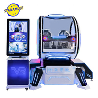 Machine de jeu VR pour deux personnes, vaisseau spatial aérospatial, machine de jeu vidéo, simulateur de voyage dans le temps d'usine, grande console de divertissement