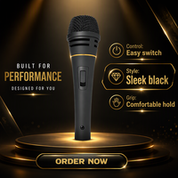 Microphone dynamique de haute qualité JINJUE, microphone professionnel à main en métal XLR, antibruit, pour conférence