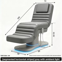 Table de massage électrique pliable multifonctionnelle réglable pour physiothérapie, tatouage et soins esthétiques spécialisés