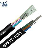 Cable de Fibra Óptica GYFTY de Alta Resistencia al Agua G652D G657A OM3 OM4