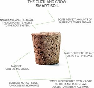 Click and Grow Smart Garden Lot de 3 gousses de plantes <span class=keywords><strong>en</strong></span> bambou Variété de <span class=keywords><strong>basilic</strong></span> dans des pots de fleurs et des jardinières élégamment conçus - Product Image 3