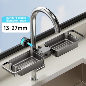 Organizador de Cocina de Plástico para Fregadero, Escurridor de Esponjas, Soporte para Grifo, Cesta Escurridora de Jabón sobre el Grifo - Product Image 2