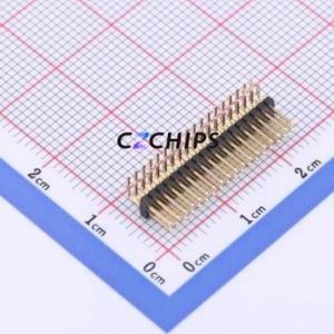 X1321WR-2x18J-C40D18 Pin Header Bent Lead Through Hole,P=1.27mm Connector 2x18P 1.27mm 1.27mm Pin Header - Product Image 1