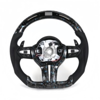 Volant personnalisé en carbone forgé avec écran LED pour BMW F01 F06 F10 F11 F15 F20 F21 F22 F30 F80 F82 E90 E70 E91 E92 E93 E60