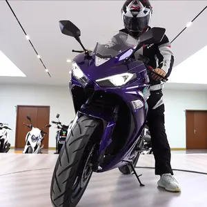 Motorcycle SKD CKD 3000w 17inch 72V Wuxi Electric Motorcycle 90KM/H Max Speed Electric Racing Motorcycle