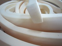 Strip spons karet silikon putih Strip segel busa silikon bulat VMQ kabel berbusa Dia.1/1.2/1.5/1.8/2/2.2/2.5/2.8/3/3.2-25mm