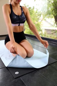 Toalla de Yoga Antideslizante con Estampado Personalizado, Toalla Deportiva de Microfibra para Gimnasio, para Yoga Caliente - Product Image 4