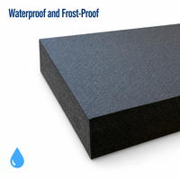 Panneau isolant épais en XPE haute densité, résistant à la chaleur, imperméable, résistant au gel et au dégivrage, ignifuge, durable, pour la construction