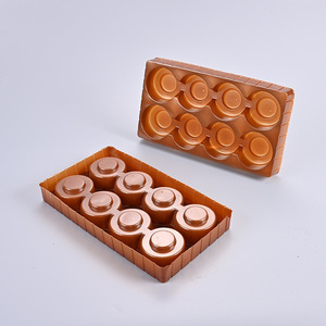 Barquette d'emballage en blister épais à 8 cavités avec revêtement plastique et bord plié, boîte d'emballage générale - Product Image 1