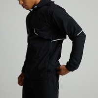 Veste coupe-vent matelassée légère et imperméable à capuche pour homme - Utilisation toute saison pour adultes