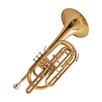 Trombone en gros doré clé debout trois boutons vers le bas B-Tuned Marching Trumpet Band Instrument