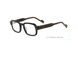 Gafas Cuadradas Minimalistas Estilo Urbano con Bloques de Color, Monturas Grandes Elegantes y <span class=keywords><strong>Maduras</strong></span> que Hacen que el Rostro se Vea Más Pequeño - Product Image 2