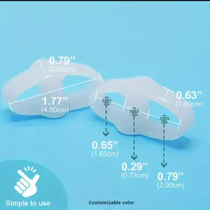 Correcteur d'Hallux Valgus pour Hommes et Femmes, Séparateur d'Orteils Portable en SEBS pour la Correction des Hallux Valgus, Toutes Saisons, Vente en Gros - Product Image 2