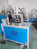 Machine de découpe d'angle hydraulique portable pour tubes en acier inoxydable, machine de poinçonnage d'angle hydraulique, machine de rainurage de tubes hydraulique