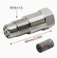 Barre de marche Sinodiving en acier inoxydable M18*1.5, 6 cm, design nid d'abeille, ajustement universel pour voiture