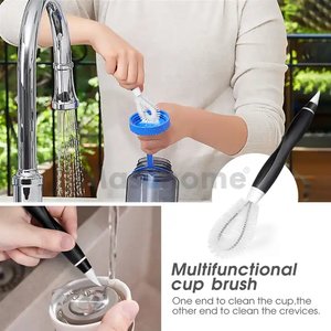 Masthome nettoyage en profondeur TPR petit détaillant brosses à récurer ensemble bouteille Table cuisine cuisinière Gap crevasse <span class=keywords><strong>brosse</strong></span> de nettoyage - Product Image 4