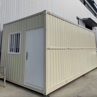 Casa Contenedor Prefabricada de 20 Pies, Diseño Plano, 2-3 Dormitorios con Cocina y Baño, Estructura Modular de Acero, Casa Pequeña Lista para Enviar