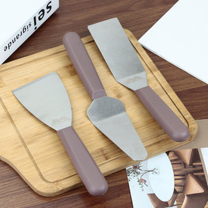 Stainless Steel Cake Spatula <b>Set</b> 3 Pieces Rectangle Shape <b>Baking</b> Tool For Cake Unmolding And Buttercream Piping - Product Image 2