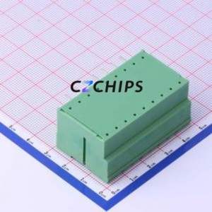 KF2EDGRHM-5.08-2*7P Plug-in Terminal Block Bent Lead Through Hole,P=5.08mm Board-to-Board / Socket - Closed Screw Fixing 2x7P - Product Image 2