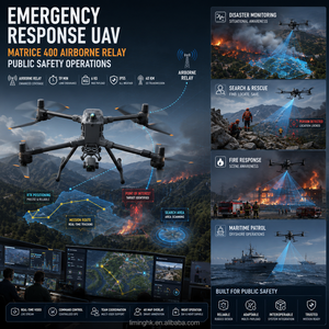 Dron Matrice 400 para Respuesta a Emergencias, Relé Aéreo UAV para Seguridad Pública, Búsqueda y Rescate, Monitoreo de Desastres y Operaciones en Campo - Product Image 1