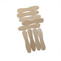 Bâtonnets de crème glacée et de sucettes glacées en bois de bouleau 100% naturel, flexibles, écologiques, économiques, portables, de haute qualité, 75 mm