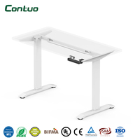 Bureau debout manuel à manivelle, portable et mobile, pour ordinateur, poste de travail assis-debout durable pour usage intensif