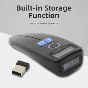 Escáner de Código de Barras 2D Inalámbrico Portátil HBS-700B, Sensor CMOS de Pantalla, 30 fps, 1 Año de Garantía, Lector de Códigos QR POS de Mano de 2.4G, USB - Product Image 3