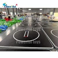 Tapis de lutte et de gymnastique gonflable de qualité supérieure 3mx3m en PVC antidérapant pour Jiu Jitsu BJJ MMA Judo et salle de sport à domicile