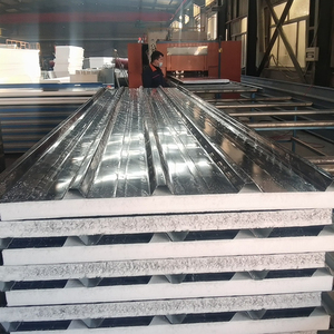 Panneaux sandwich <span class=keywords><strong>EPS</strong></span> pour la construction de bâtiments neufs, ignifuges B1, revêtement métallique, pour usage scolaire, en vente - Product Image 6
