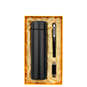 Set Regalo per <span class=keywords><strong>Ufficio</strong></span> per Donne e Uomini Bottiglia d'Acqua Promozionale con Display della Temperatura+Power Bank+Penna+Chiavette USB - Product Image 6