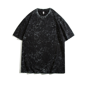 MT2693 Fournisseur de vêtements en gros, T-shirts personnalisés en mélange de coton 230 g/m², coupe oversize, imprimés wax, effet délavé, pour femmes et hommes - Product Image 2